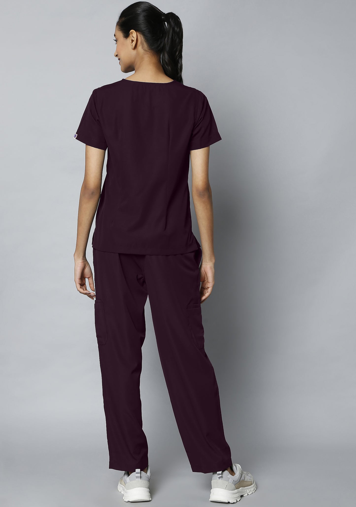 Classic Women's 10 Pocket (Wine) Scrub