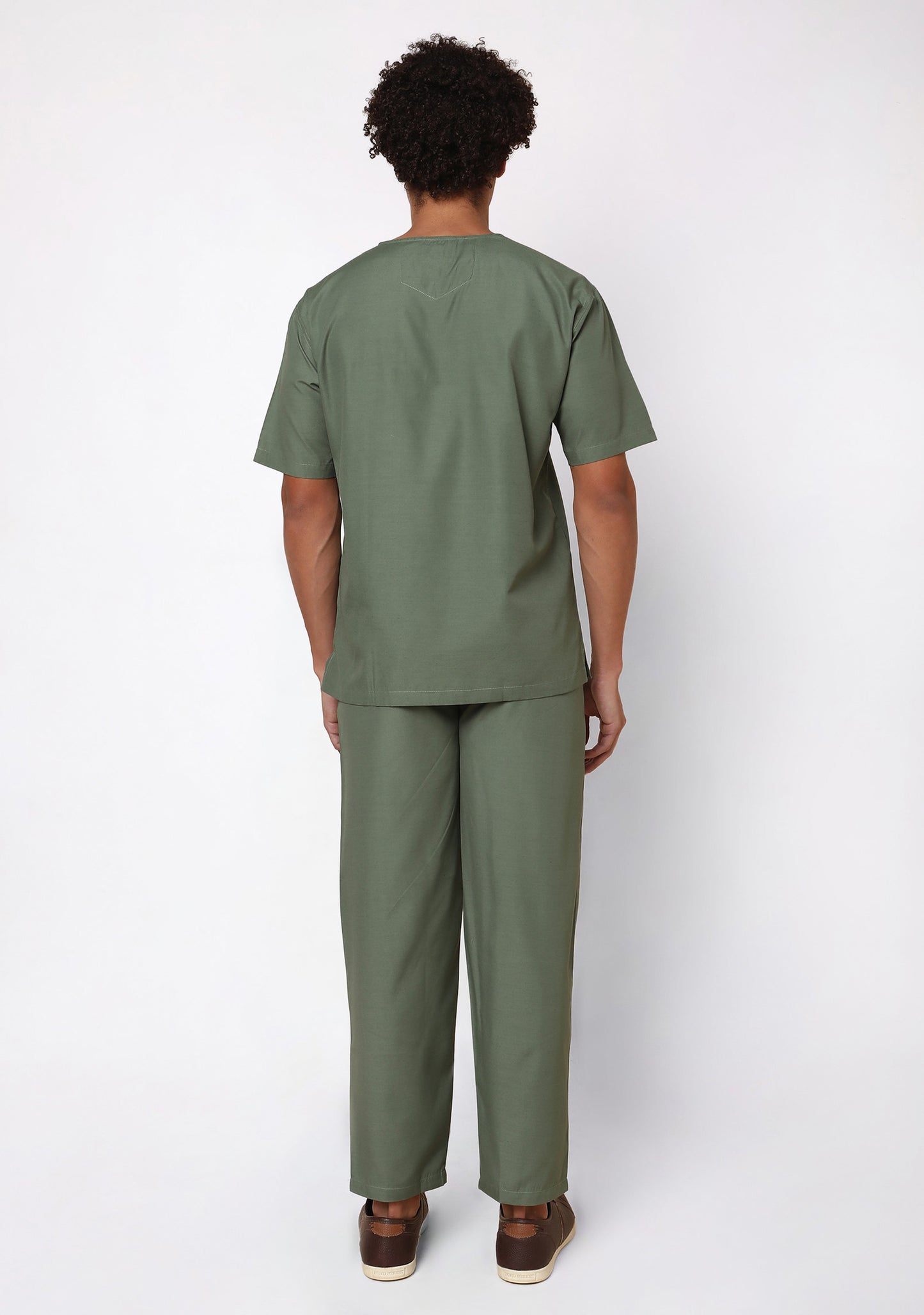 Classic Men's V-Neck (Olive) Active Scrub - test