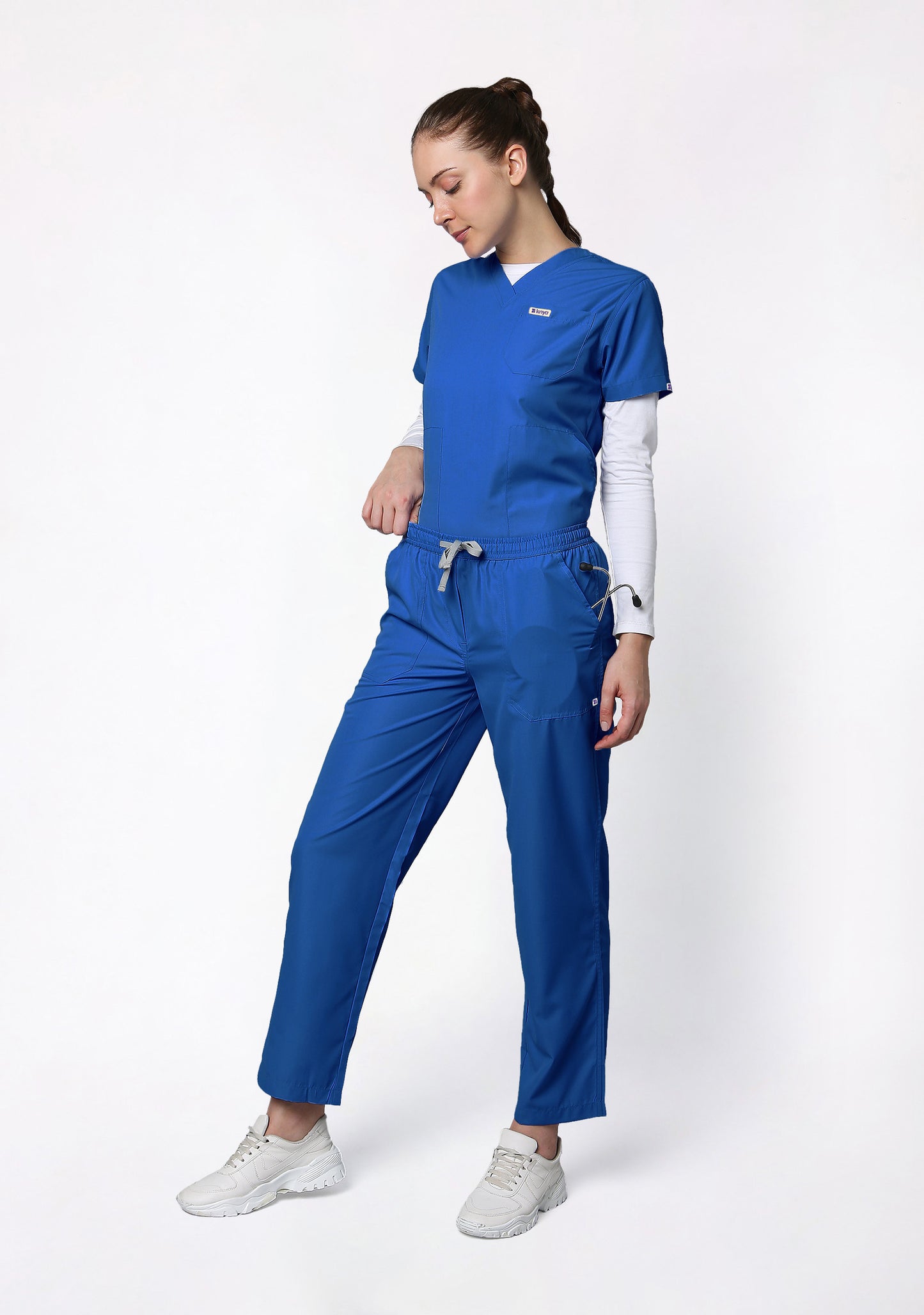 Classic Women's V-Neck (Galaxy Blue) New Gen Scrub