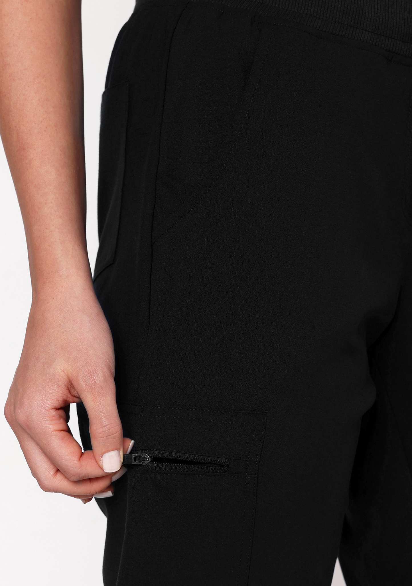 Ecoflex Women's Mandarin Collar (Black) Scrubs