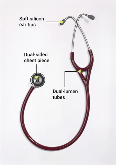 6sense (Maroon) Stethoscope