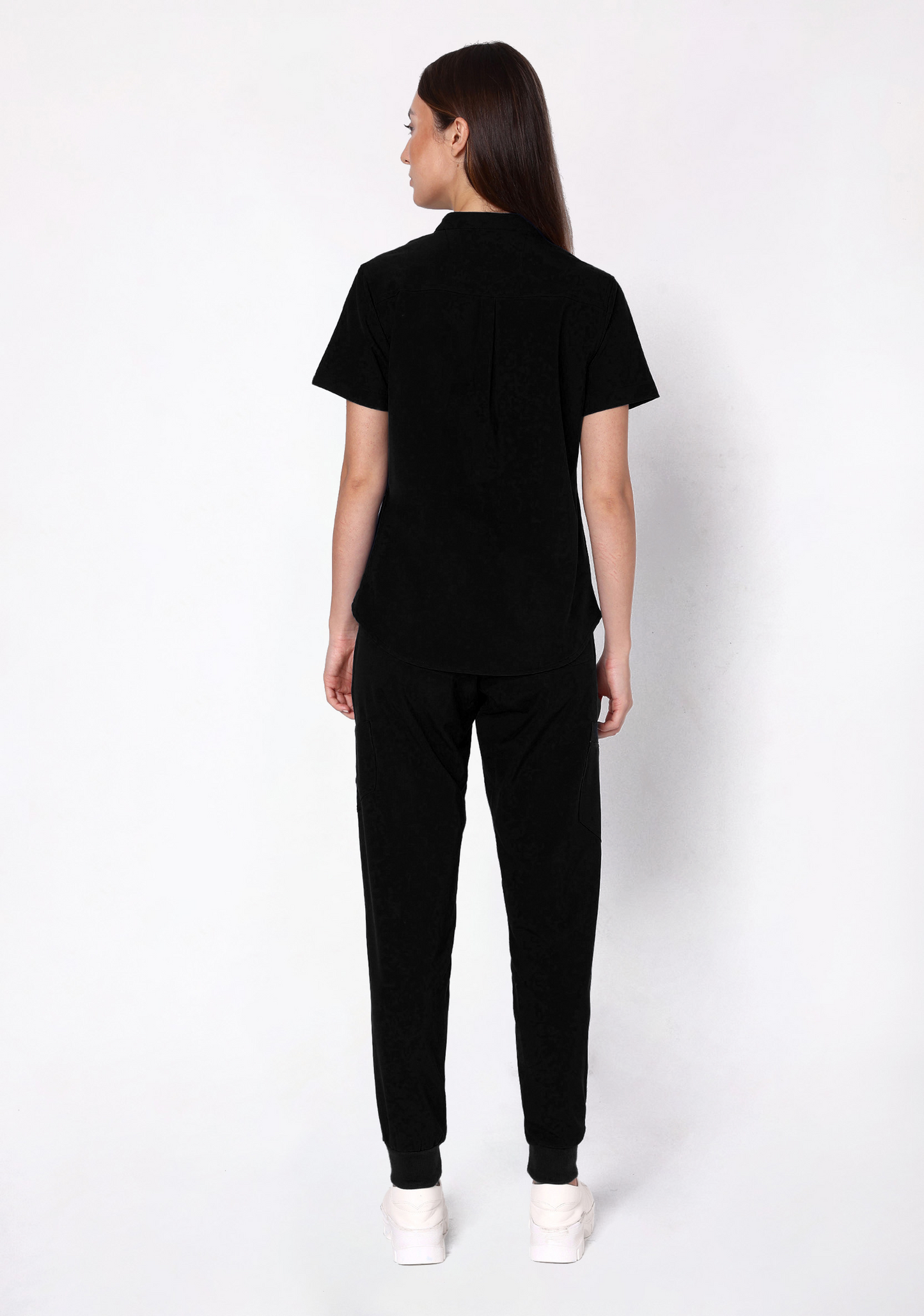 Ecoflex Women's Mandarin Collar (Black) Scrubs