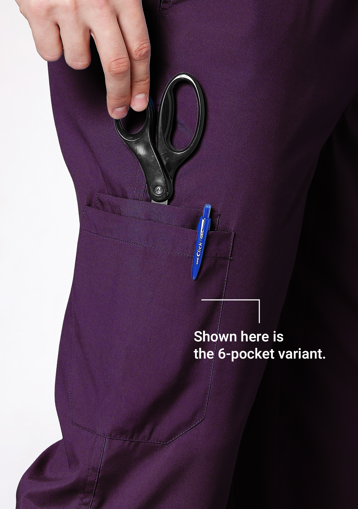 Classic Men's V-Neck (Wine) Scrub