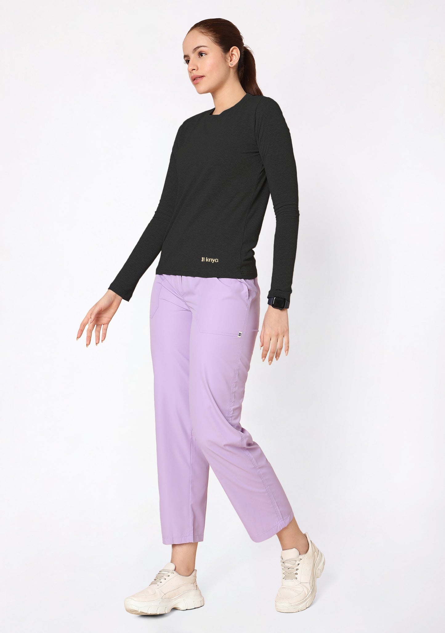 Supersoft Women's L/S (Charcoal) Underscrub