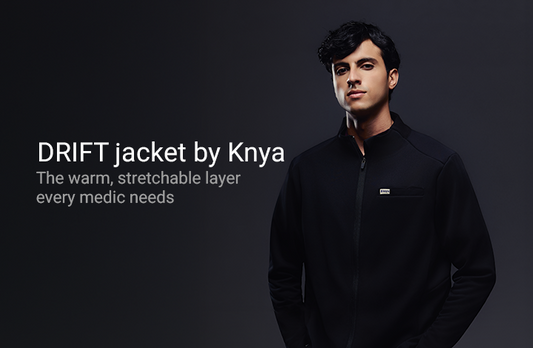 Drift Jacket by Knya: The Warm, Stretchable Layer Every Medic Needs