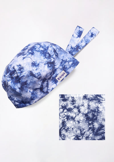 Printed Unisex (Tie & Dye Blue) Scrub Cap