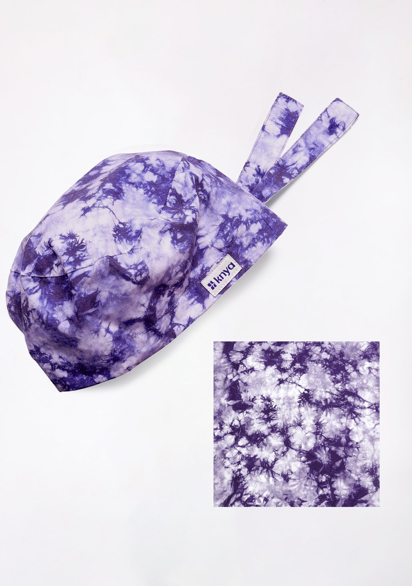 Printed Unisex (Tie & Dye Purple) Scrub Cap