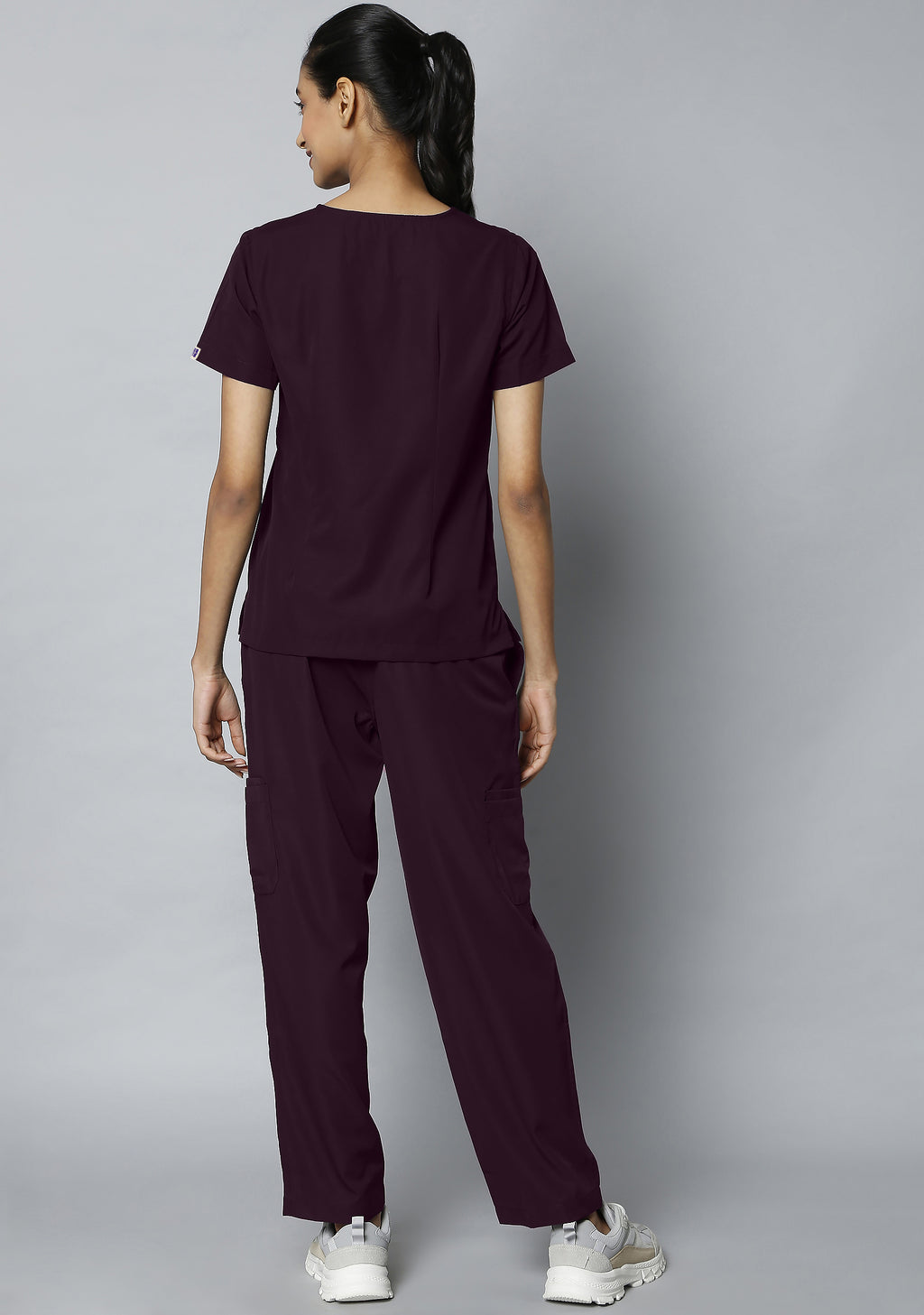 Classic Women's 10 Pocket (Wine) Scrub