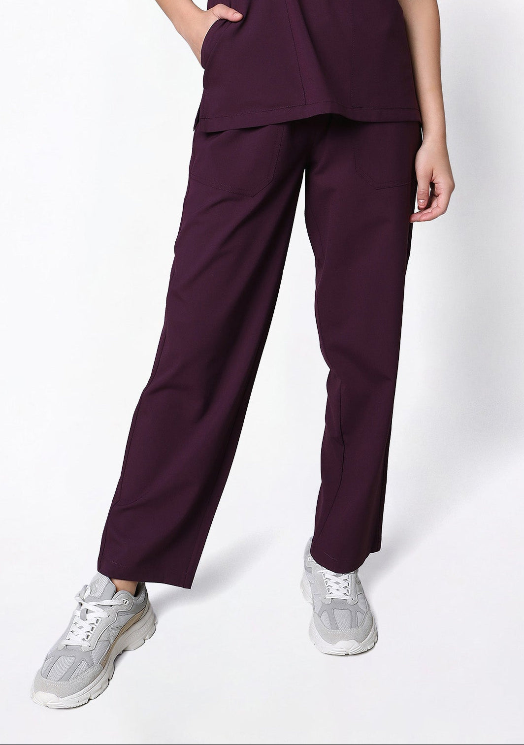 ecoflex Women's 2-Pocket (Wine) Scrub Bottom