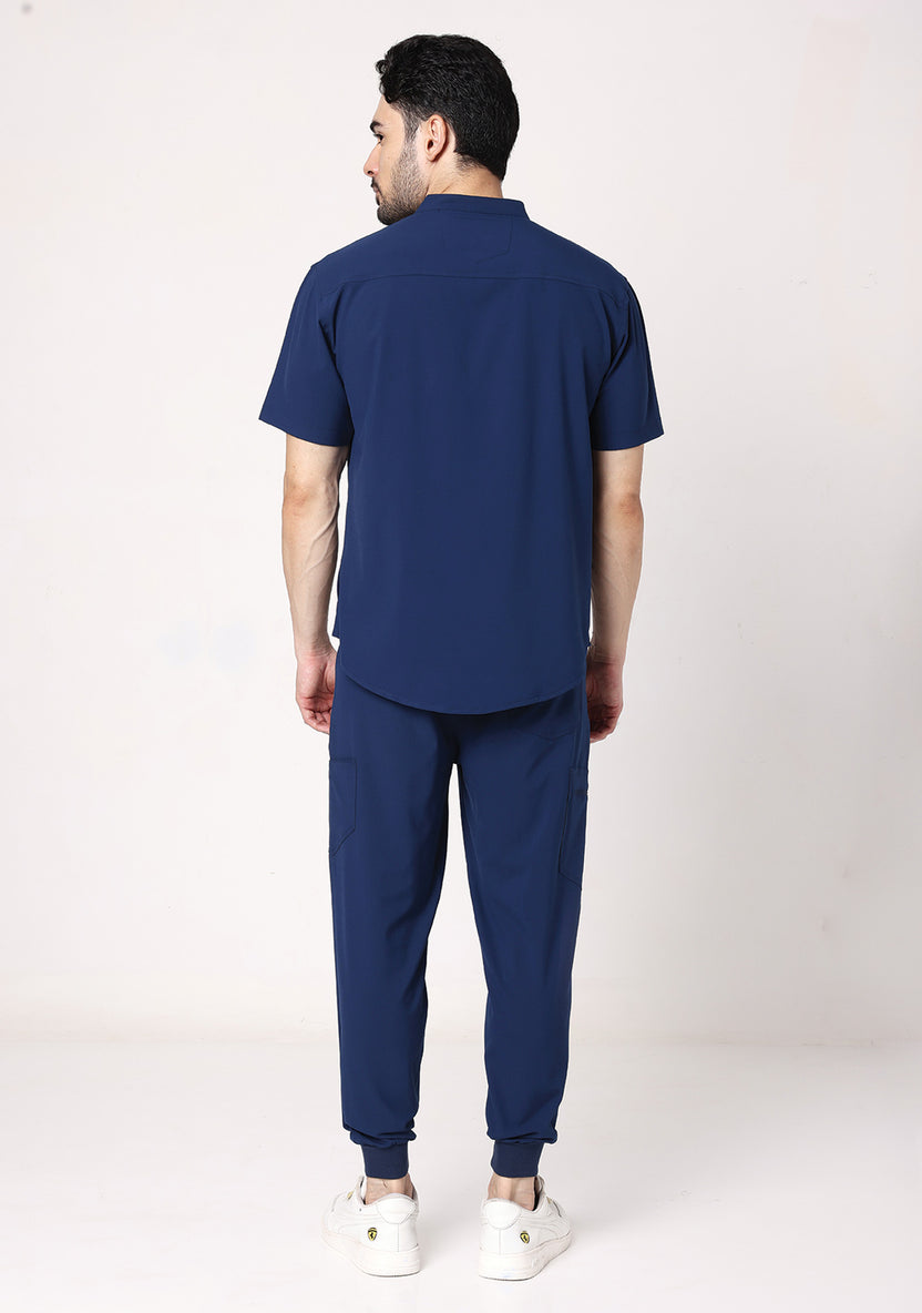ecoflex™ Men's Mandarin Collar (Navy) Scrubs