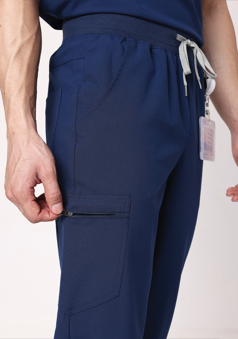 ecoflex™ Men's Mandarin Collar (Navy) Scrubs