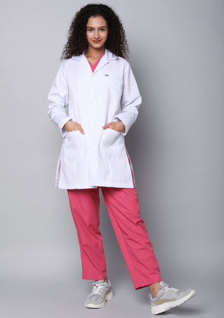 Women's Chief Full Sleeve White Laboratory Coat Apron