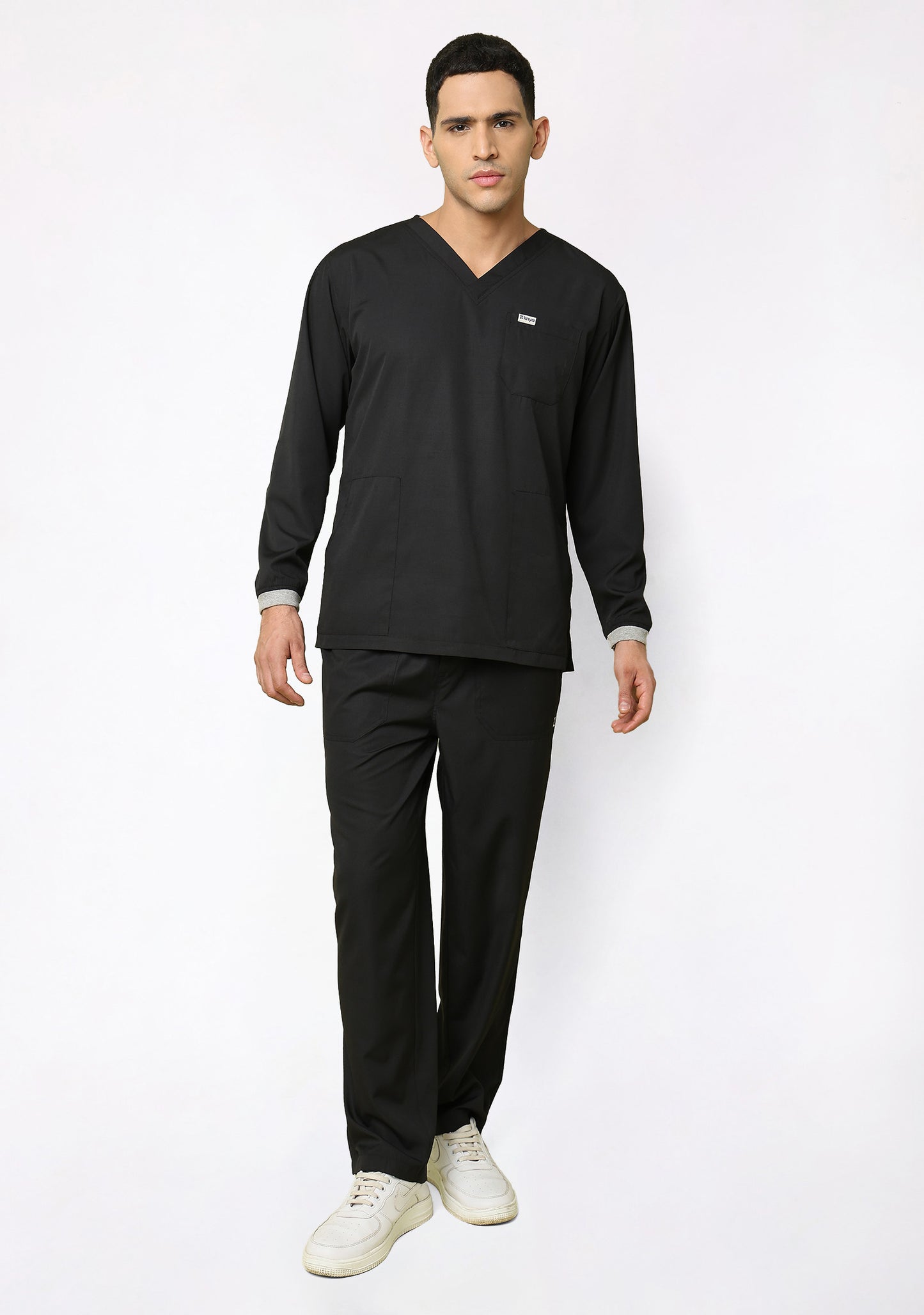 Classic Men's Longsleeves (Black) Scrub