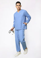 Classic Men's Longsleeves (Ceil Blue) Scrub
