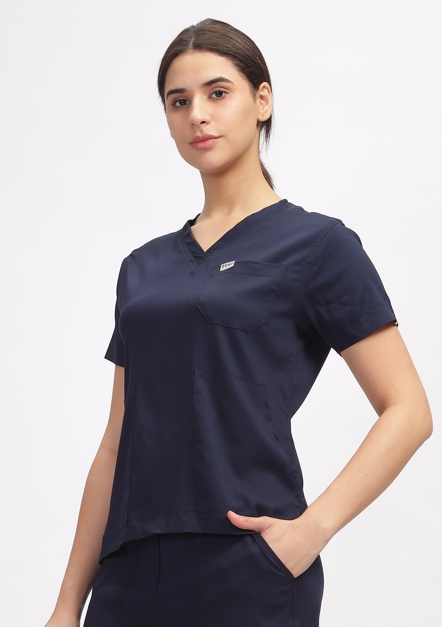 ecoflex Lite Women's 3-Pocket (Navy) Scrub Top