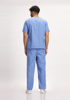 Classic Men's V-Neck (Ceil Blue) Scrub