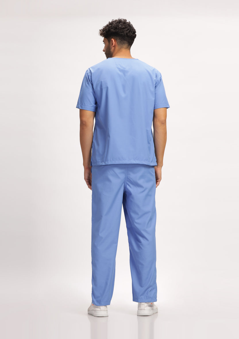 Classic Men's V-Neck (Ceil Blue) Scrub
