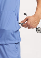 Classic Men's V-Neck (Ceil Blue) Scrub