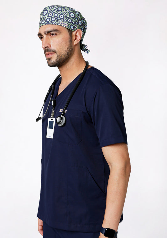 Printed Unisex (Evil Eye) Scrub Cap