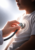 6sense Paeds (Black), Steel Finish Stethoscope