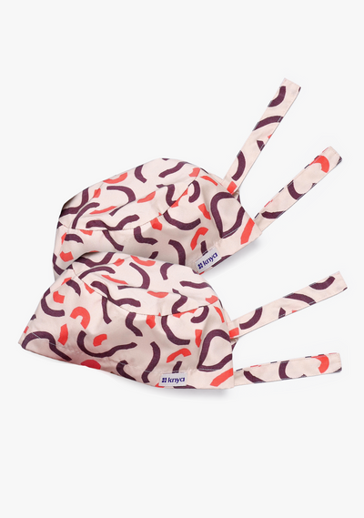 Printed Unisex (Swirl-Beige) Scrub Cap - Pack of 2