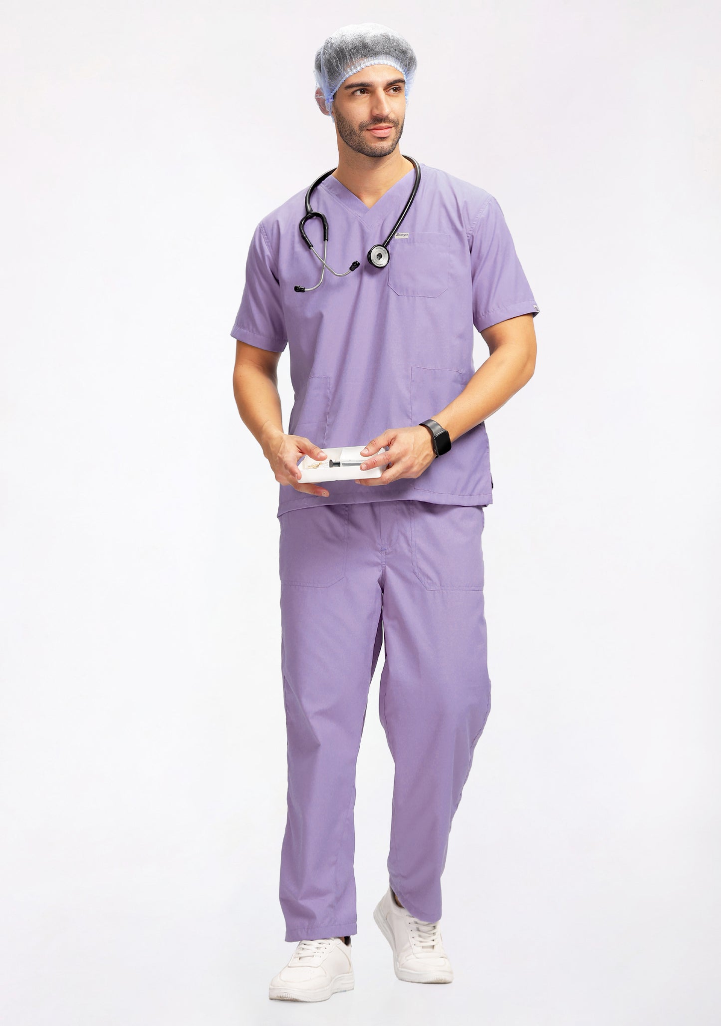 Classic Men's V-Neck (Pastel Lilac) Scrub