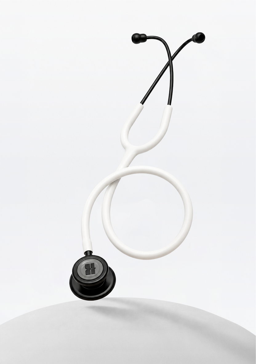 6sense (White), All Black Finish Stethoscope