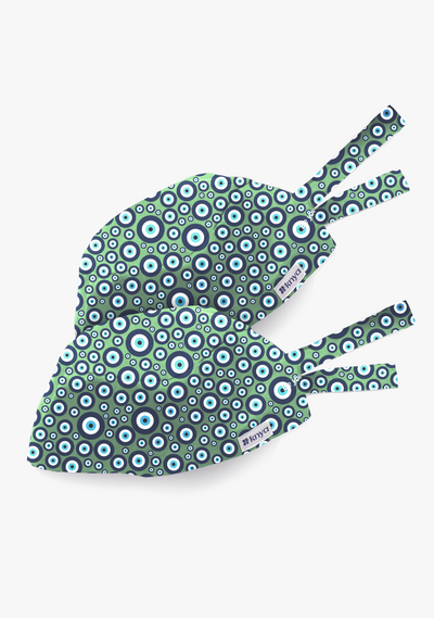 Printed Unisex (Evil Eye) Scrub Cap - Pack of 2