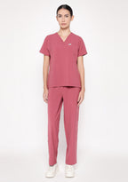 ecoflex™ Women's V-Neck (Mauve) Scrub