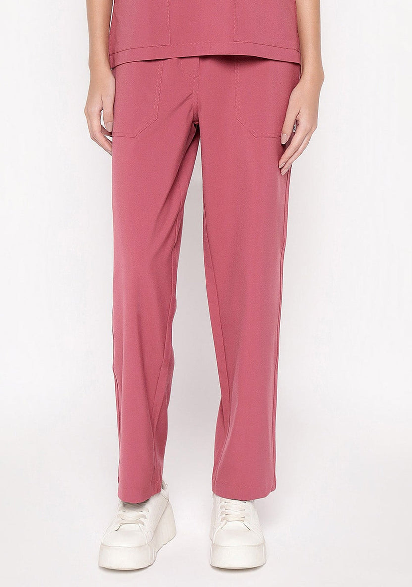 ecoflex Women's 2-Pocket (Mauve) Scrub Bottom - Alkem
