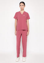 ecoflex™ Women's V-Neck (Mauve) Scrub.