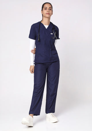 Classic Women's V-Neck (Navy) New Gen Scrub