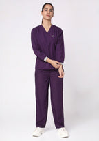 Classic Women's Longsleeves (Wine) Scrub