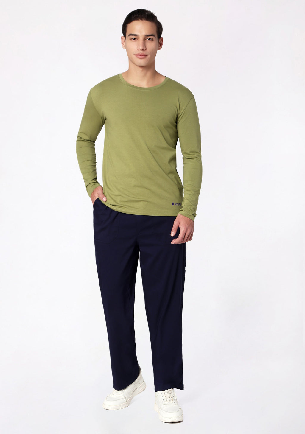 Men's Supersoft L/S (Olive) Plus Size Underscrub