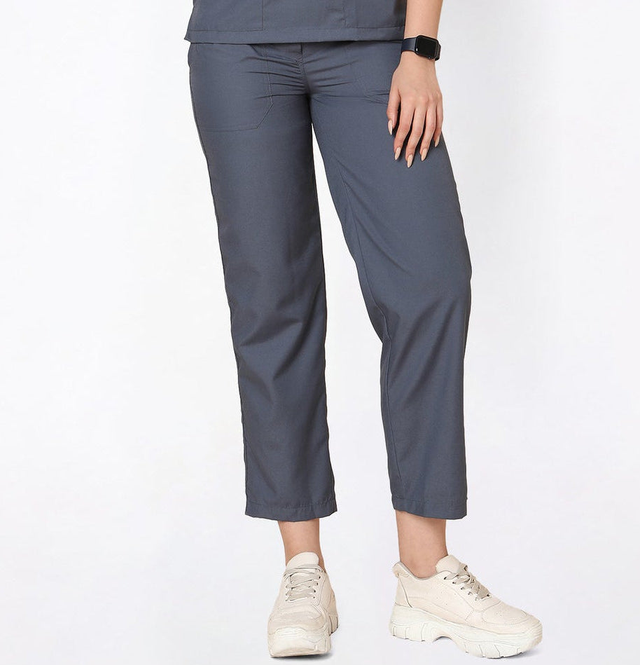 Classic Women's 2-Pocket (Heather Grey) Scrub Bottom