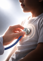 6sense Paeds (Navy), Steel Finish Stethoscope