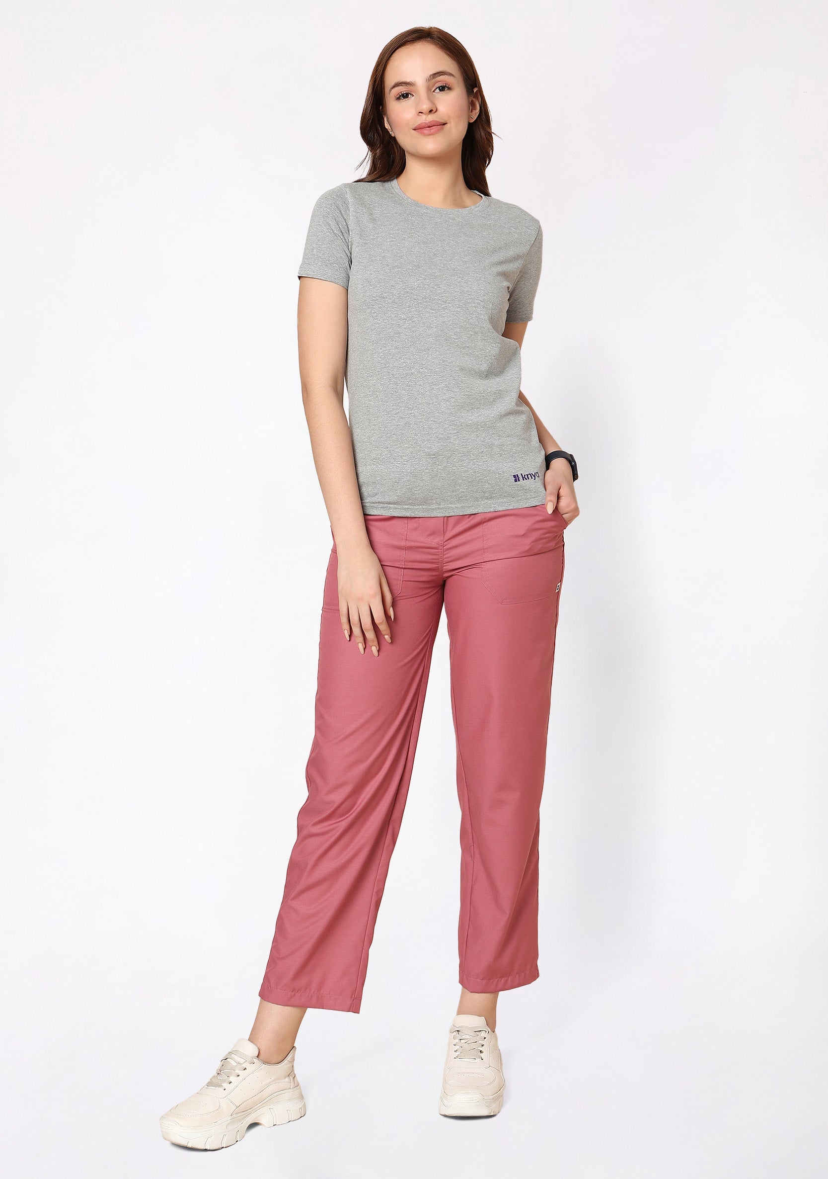 Supersoft Women's S/S (Grey) Plus Size Underscrub