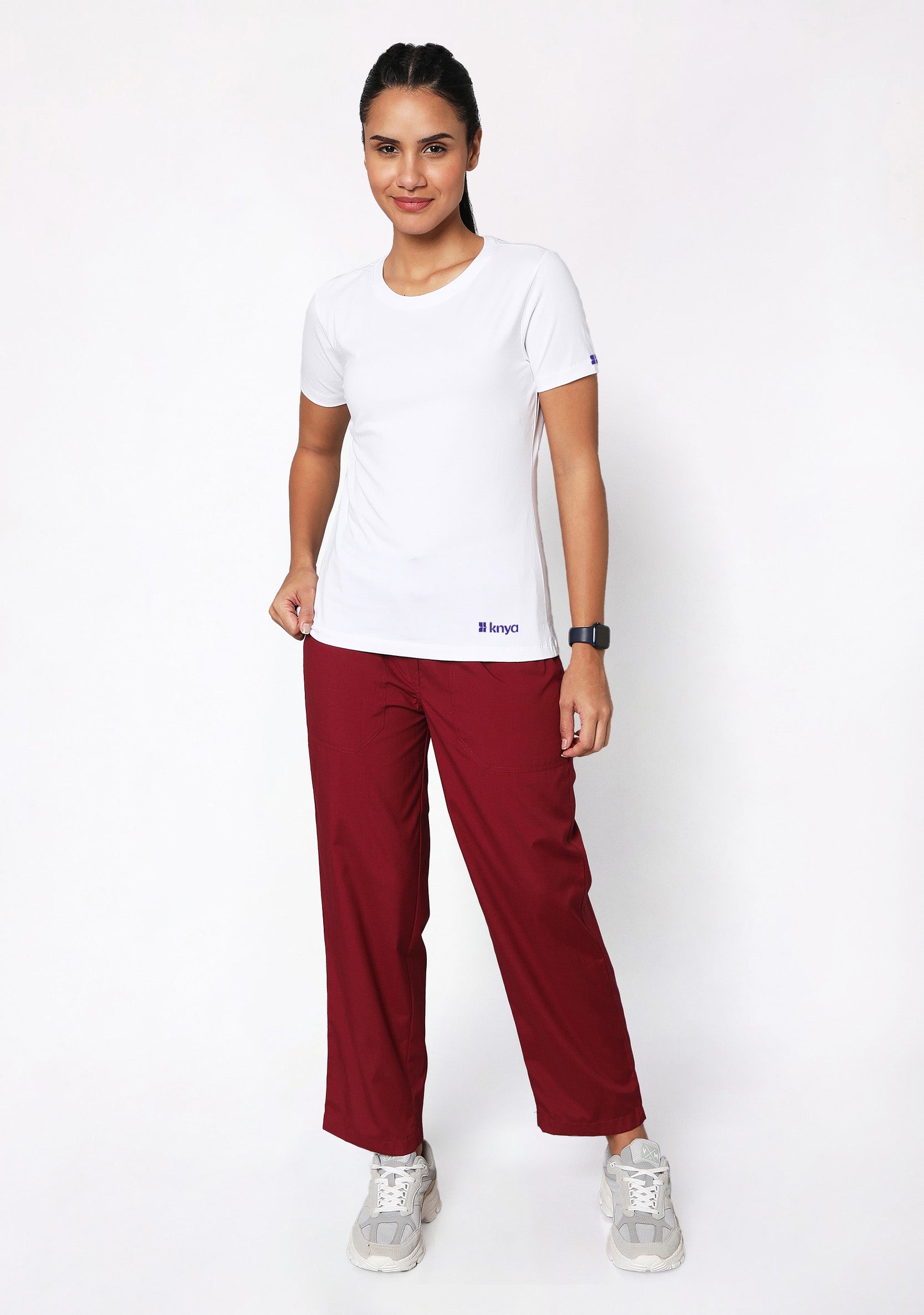 Supersoft Women's S/S (White) Plus Size Underscrub