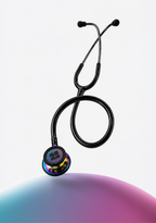 6sense (Black), Rainbow Finish Stethoscope