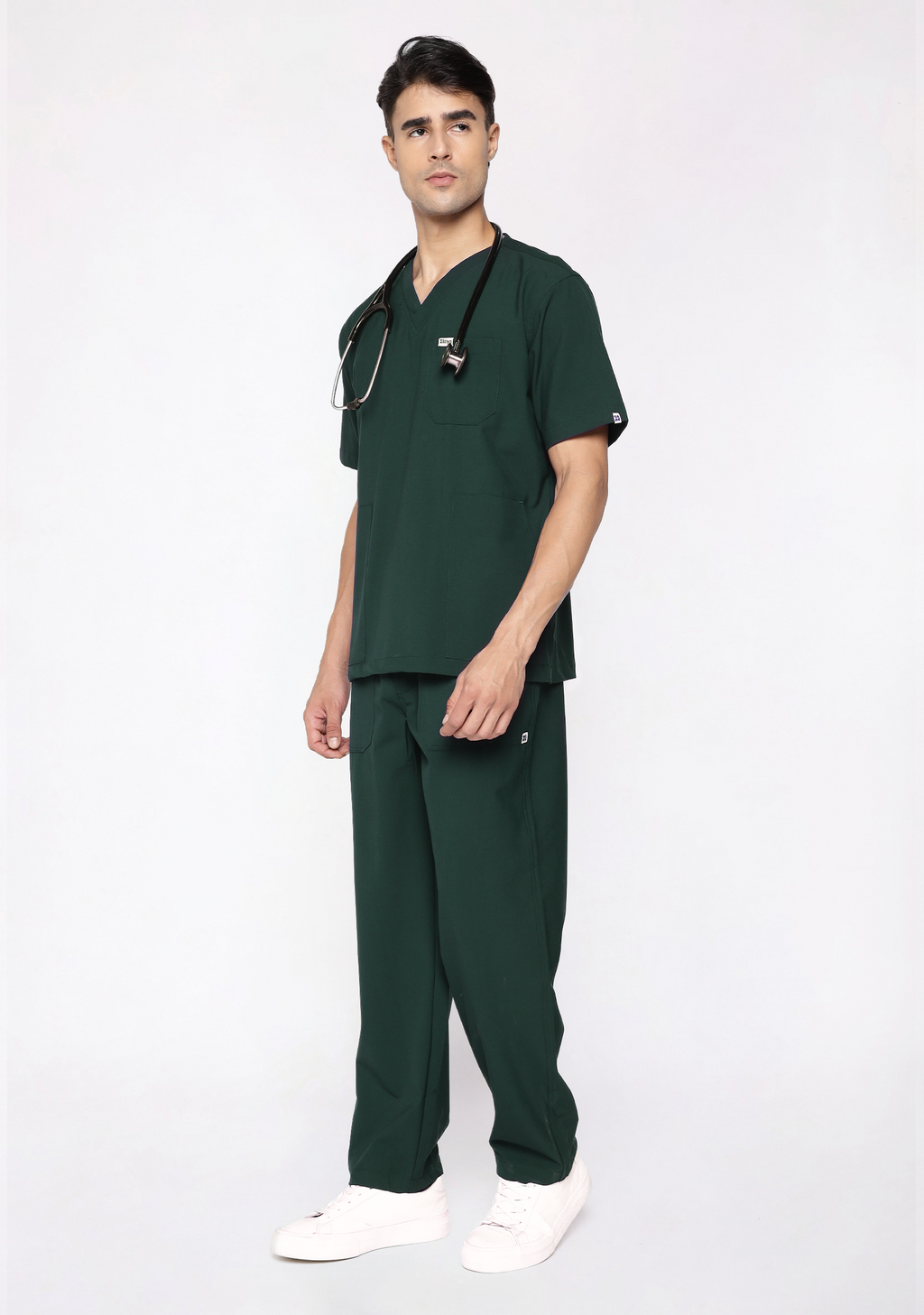 Classic Men's V-Neck (Military Green) Scrub