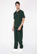 Classic Men's V-Neck (Military Green) Scrub