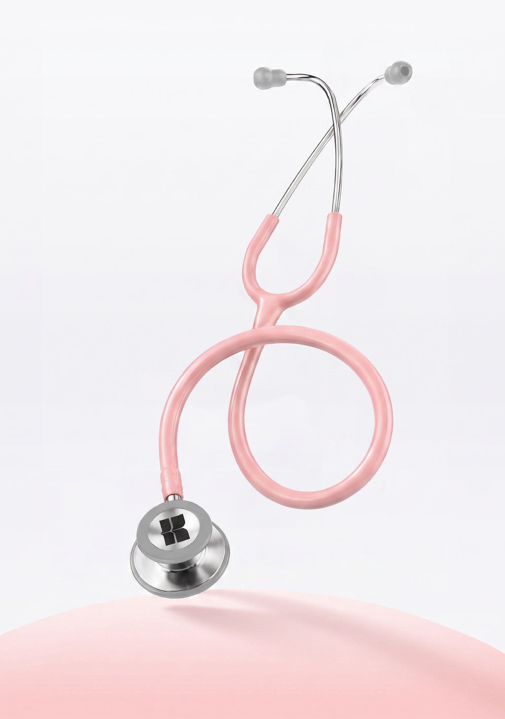 6sense (Baby Pink), Steel Finish Stethoscope