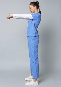 Ceil blue scrub set for women