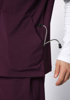 ecoflex™ Men's V-Neck (Wine) Plus Size Scrub