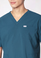 ecoflex™ Men's V-Neck (Forest Green) Scrub.