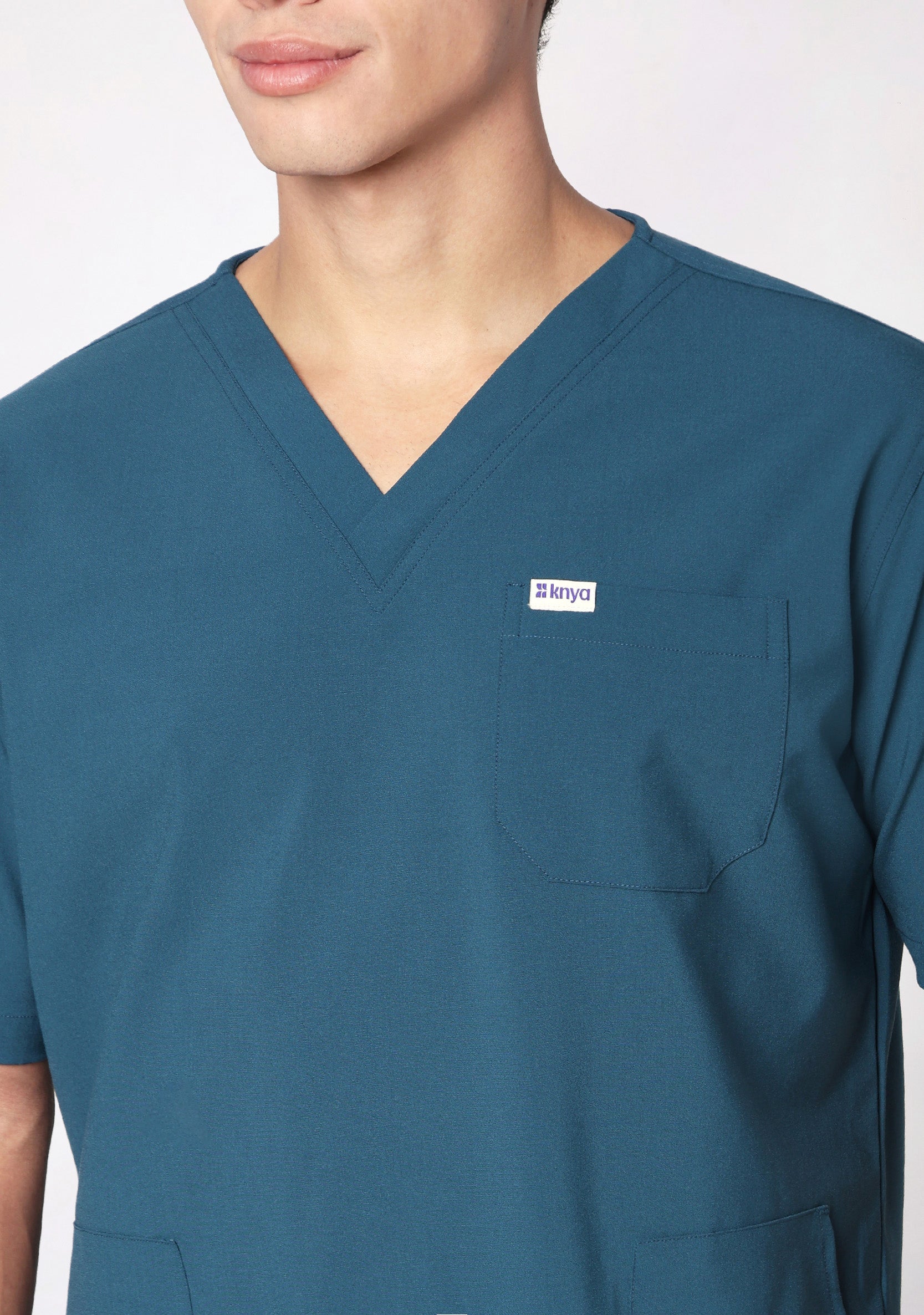 ecoflex™ Men's V-Neck (Forest Green) Scrub.