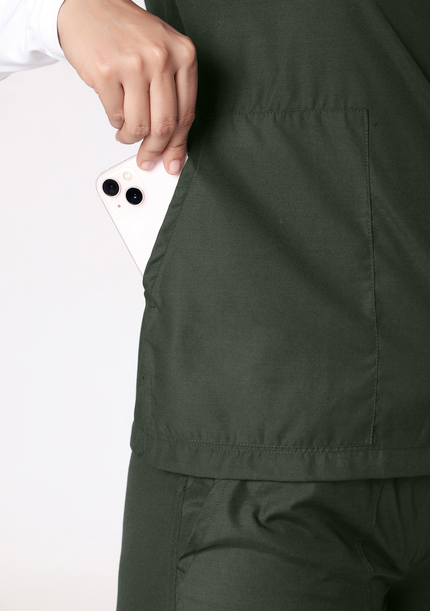 Classic Women's V-Neck (Military Green) Scrub