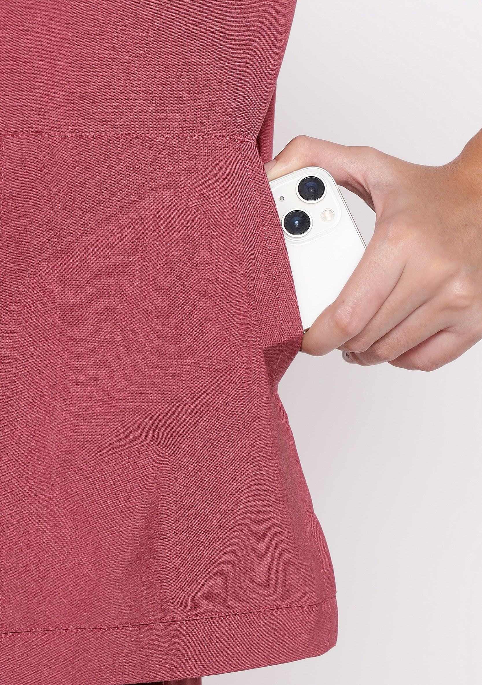 ecoflex™ Women's V-Neck (Mauve) Plus Size Scrub