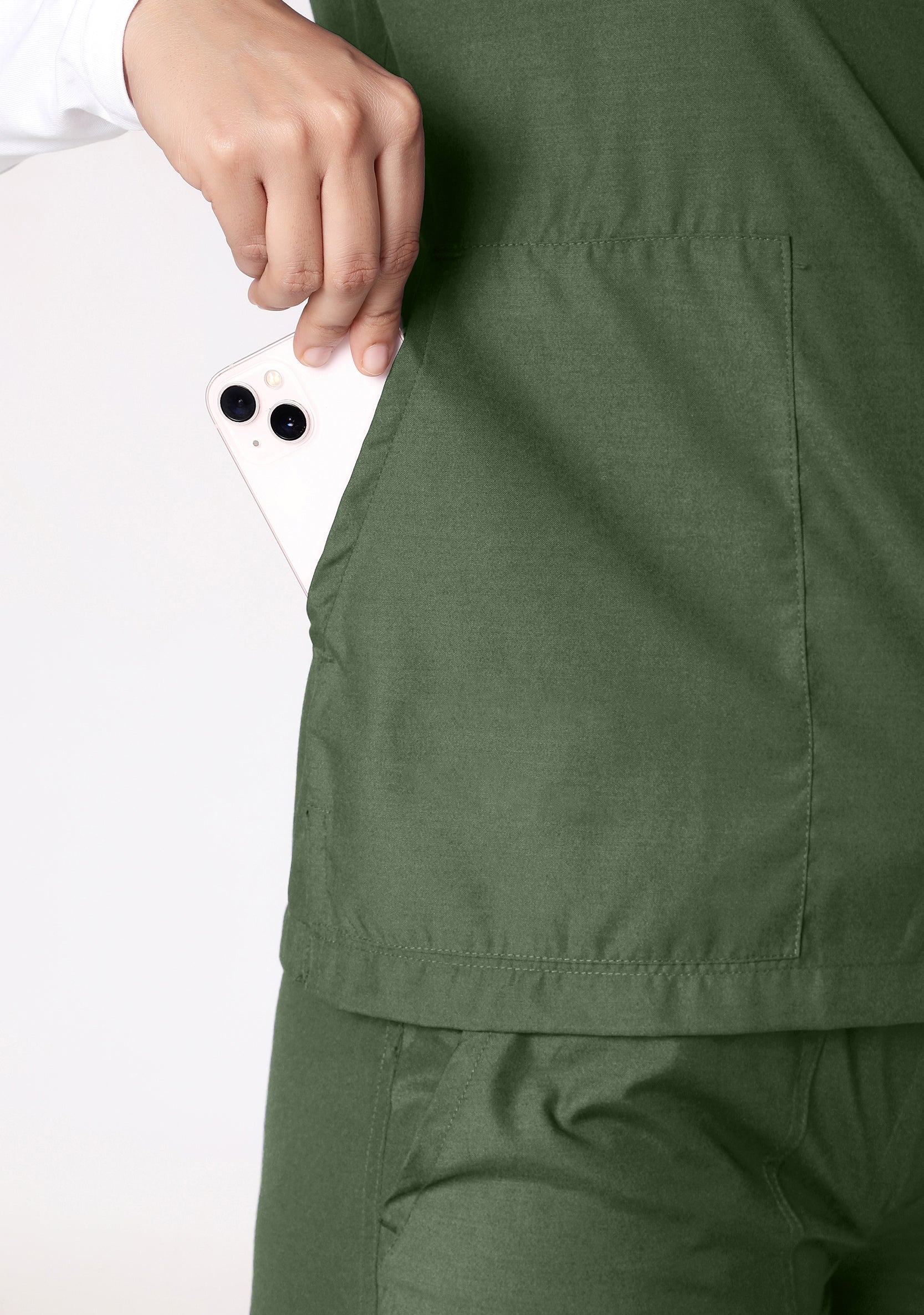 Classic Women's V-Neck (Military Green) Scrub