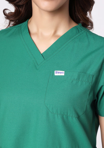 Classic Women's V-Neck (Emerald Green) New Gen Scrub